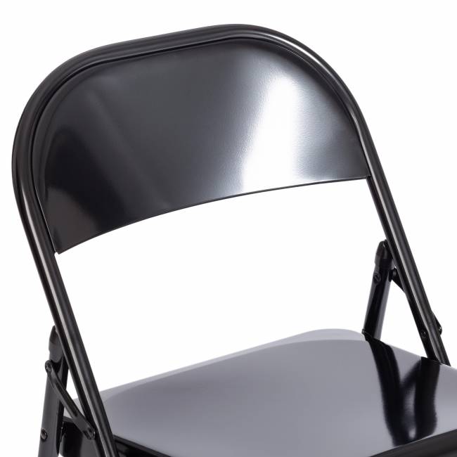 Стул складной Фолдер/Folder (мод.3023(II)) металлический, 46,5х48х75, черный  (Комплект из 6 шт.) черный металлический