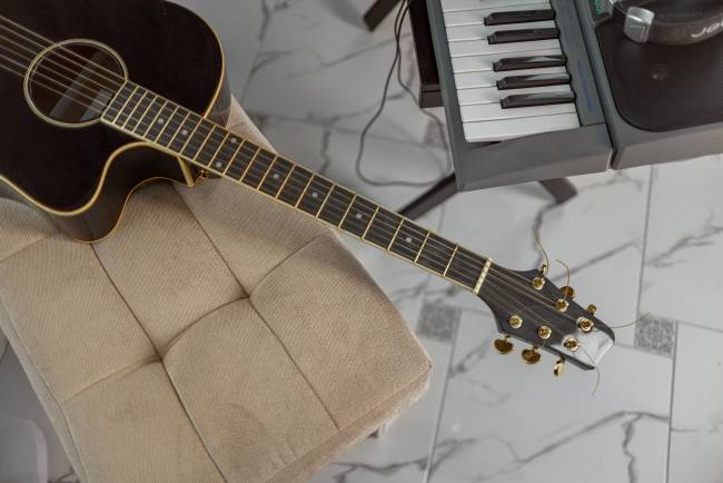 Банкетка Васко В 97Н белый ясень/золото