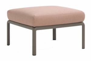 Пуф пластиковый с подушкой Komodo Pouf тортора, розовый 700х700х490 мм