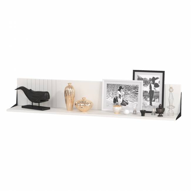 Две тумбы под ТВ с двумя полками Валенсия цвет белый шагрень Две тумбы под ТВ с двумя полками Валенсия цвет белый шагрень