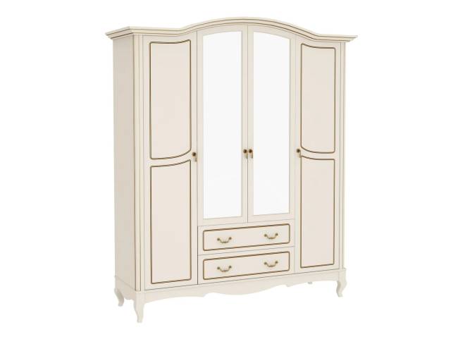 Шкаф Малонн Ави 4-х створчатый Белый