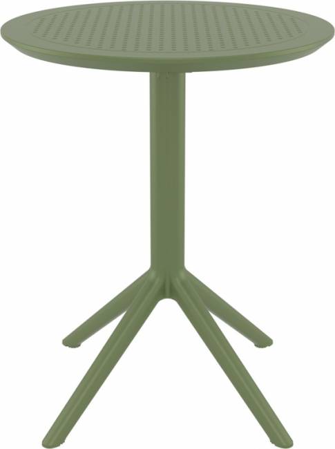 Стол пластиковый складной Sky Folding Table 60 оливковый 600х740 мм