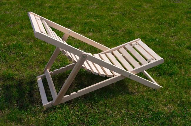 Шезлонг Кампари 45, Натуральное дерево