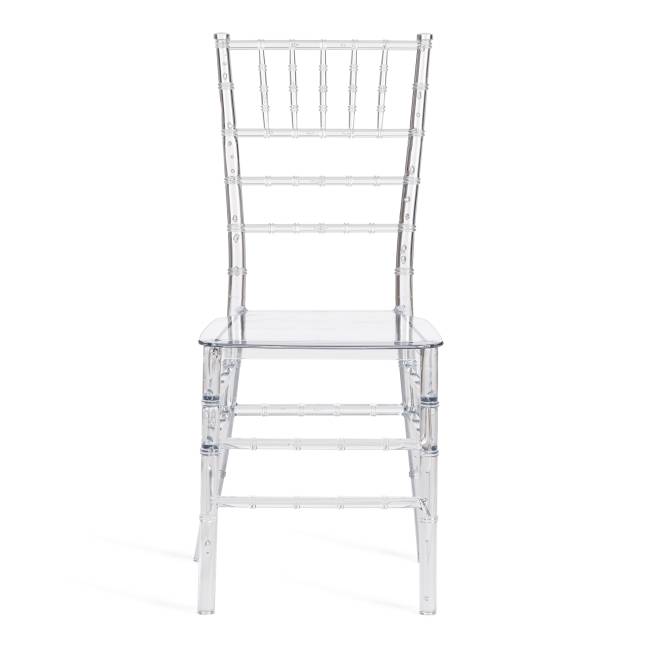 Стул Чавари/Chavari (мод.101) пластик, 40,5х49х88,5см, прозрачный  (Комплект из 2 шт.) прозрачный пластик