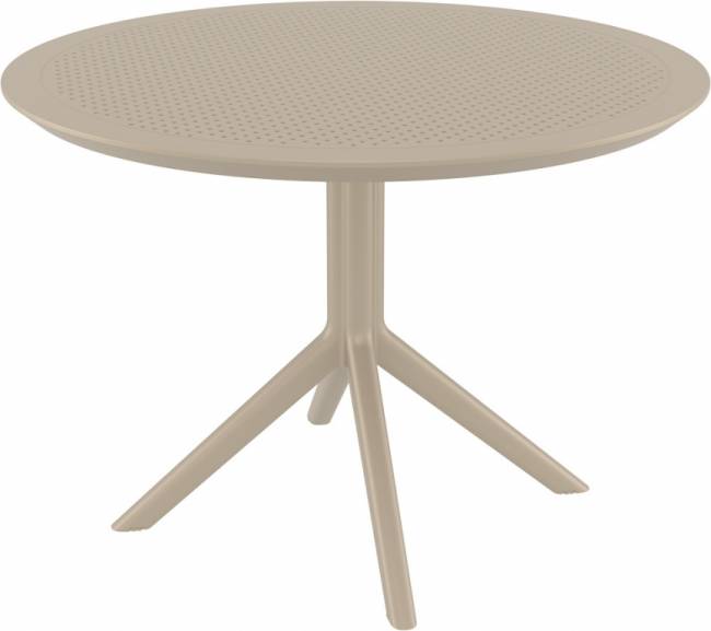 Стол пластиковый Sky Table Ø105 бежевый Ø1050х740 мм