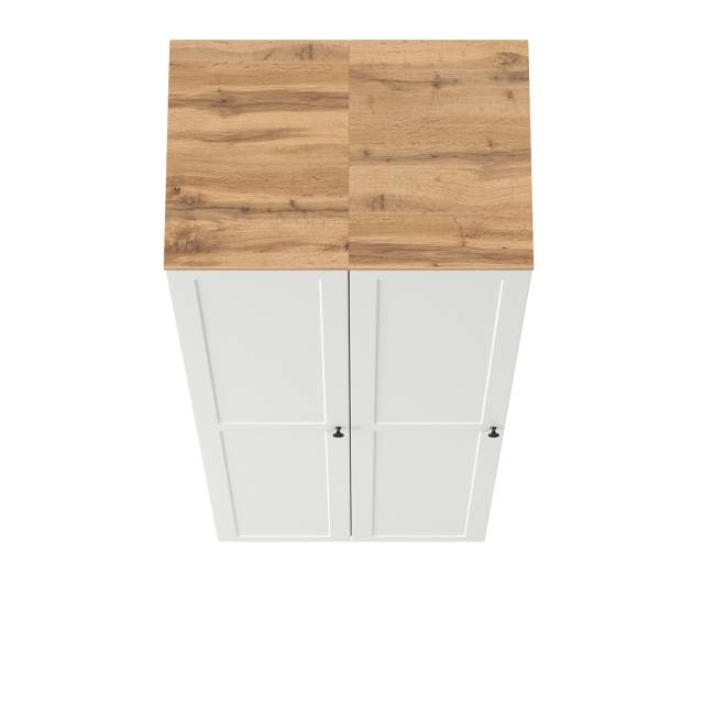 Два шкафа-пенала Остин цвет белый шагрень/дуб крафт золотой Два шкафа-пенала Остин цвет белый шагрень/дуб крафт золотой