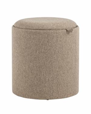 Пуф-столик с ящиком Хюгге S рогожка бежевый