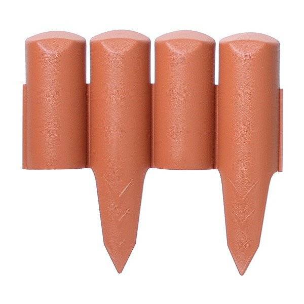 Бордюр для сада Palisada border терракотовый