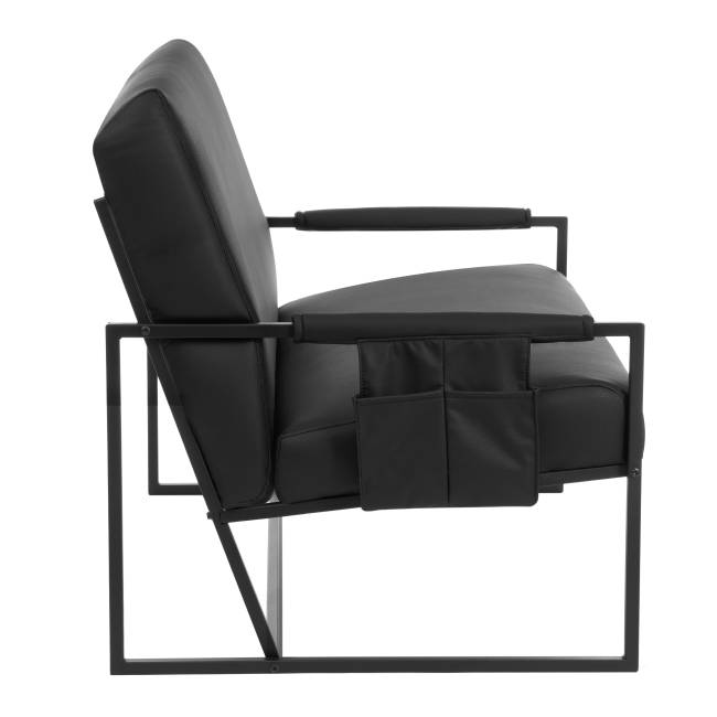 Диван Чарли Люкс/Charli Lux экокожа, шарп чёрный Sharp Чёрный экокожа