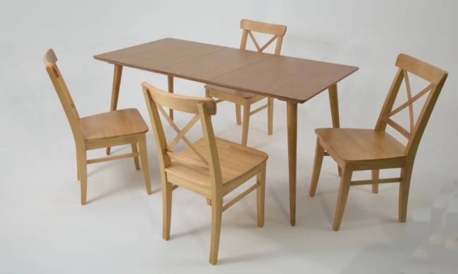 Стол Монте 120 натур со стульями Ингольф натур Стол Монте 120 натур со стульями Ингольф натур