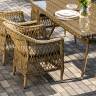 "Амароне" обеденная группа из искусственного ротанга на 6 персон, цвет соломенный "Амароне" обеденная группа из искусственного ротанга на 6 персон, цвет соломенный