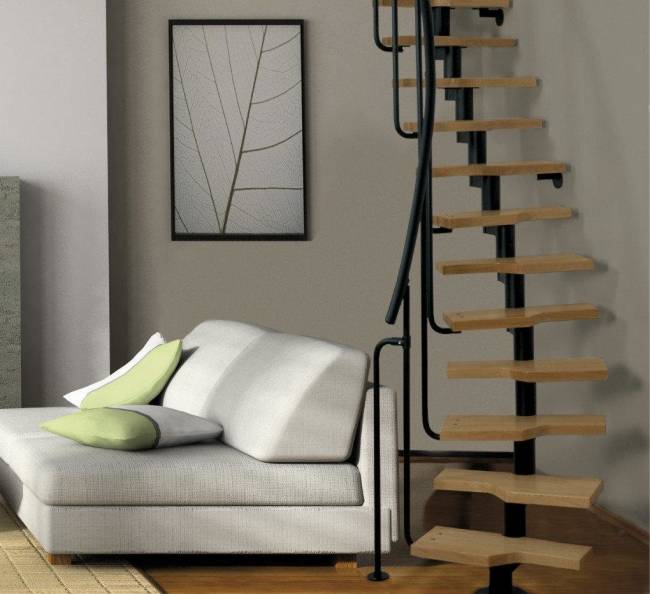 Модульная лестница Mini Г-образная