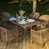 "Амароне" обеденная группа из искусственного ротанга на 6 персон, цвет коричневый "Амароне" обеденная группа из искусственного ротанга на 6 персон, цвет коричневый