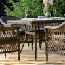 "Амароне" обеденная группа из искусственного ротанга на 6 персон, цвет коричневый "Амароне" обеденная группа из искусственного ротанга на 6 персон, цвет коричневый