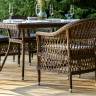 "Амароне" обеденная группа из искусственного ротанга на 6 персон, цвет коричневый "Амароне" обеденная группа из искусственного ротанга на 6 персон, цвет коричневый