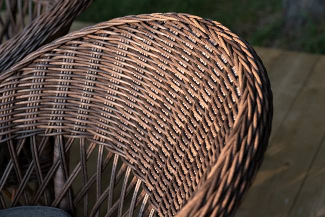 "Амароне" обеденная группа из искусственного ротанга на 6 персон, цвет коричневый "Амароне" обеденная группа из искусственного ротанга на 6 персон, цвет коричневый