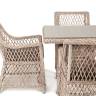 "Айриш" обеденная группа плетеная на 4 персоны, цвет бежевый