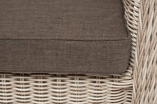 "Гляссе" диван трехместный из искусственного ротанга, цвет бежевый