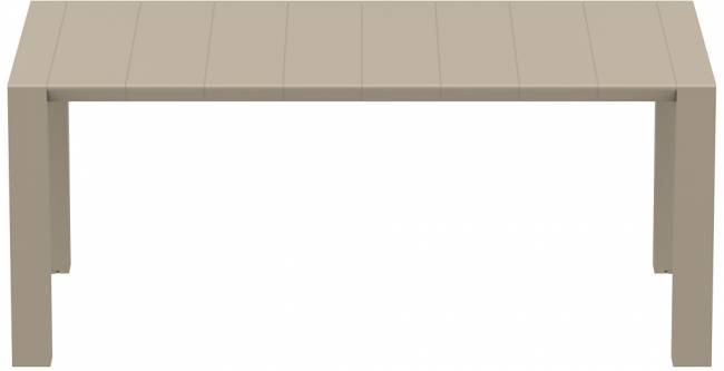 Стол пластиковый раздвижной Vegas Table Medium бежевый 1800-2200х1000х750 мм
