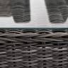 "Капучино" лаунж-зона из искусственного ротанга, цвет графит