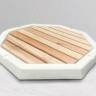 Поддон для уличного душа QP110 Wood белый 800х800х55 мм Поддон для уличного душа QP110 Wood белый 800х800х55 мм