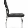 Стул Эльфо/Elfo (мод.35) металл/экокожа, 45х53х100х47см, хром/черный (Комплект из 4 шт.) хром/черный металл/экокожа