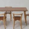 Стол Монте 120 натур со стульями Франк натур