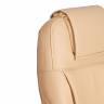 Кресло компьютерное Бергамо/Bergamo хром (22) кож/зам, бежевый, 36-34 бежевый кож/зам