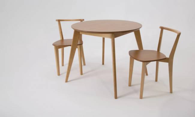 Стол Сканди К 100 натур со стульями Франк натур Стол Сканди К 100 натур со стульями Франк натур