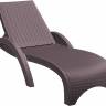Шезлонг пластиковый GS 1009 (Fiji) коричневый 1870x730x340 мм