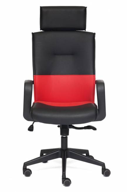 Кресло офисное «Модерн-1» (Modern-1 Red) (Чёрно-красная искусственная кожа)