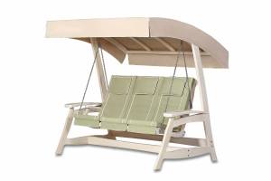 Качели с навесом "Аристократ" из массива лиственницы