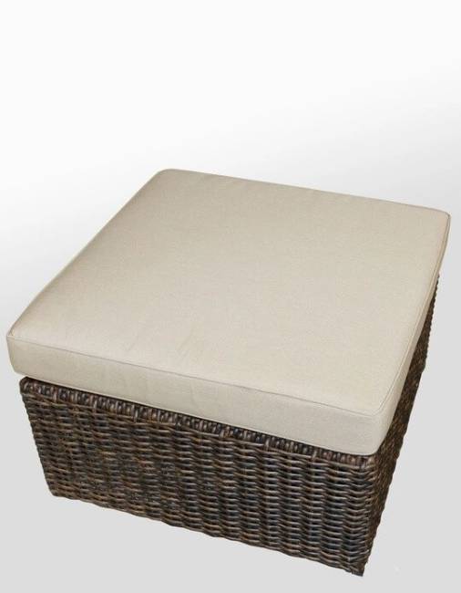 Пуфик / Кофейный столик "Малага", из искусственного ротанга, коричневый, черный, белый Пуфик / Кофейный столик "Малага", из искусственного ротанга, коричневый, черный, белый