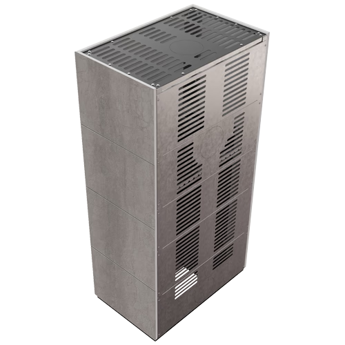 Каминокомплект Kratki PRO FLOKI NATURALI PIETRA DI SAVOIA GRIGIA BOCCIARDATA