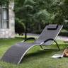 Шезлонг (лежак) Garden Way BRIGO 770505, черный Шезлонг (лежак) Garden Way BRIGO 770505, черный