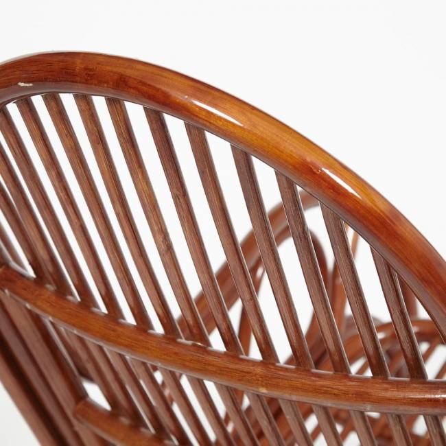 Кресло-качалка Виенна/Vienna (разборная) /без подушки/ натуральный ротанг, 58х133х102см, пекан орех орех ротанг top quality