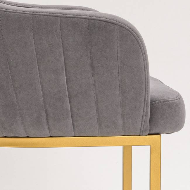 Стул Amely Gray / Gold Стул Amely Gray / Gold