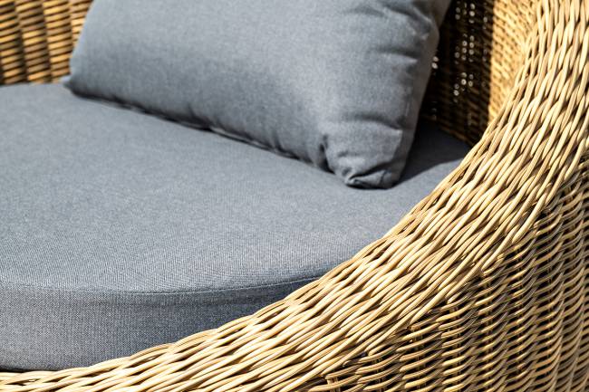 "Барселона" лаунж-зона из искусственного ротанга, цвет соломенный