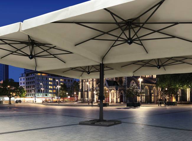 Зонт профессиональный четырехкупольный 6х6 м Alu Poker Dark антрацит, слоновая кость 6000х6000 мм Зонт профессиональный четырехкупольный 6х6 м Alu Poker Dark антрацит, слоновая кость 6000х6000 мм