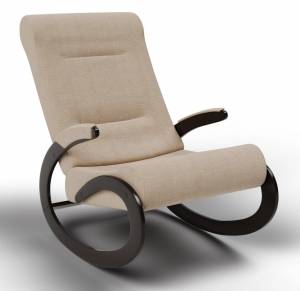 Кресло-качалка Мальта, ткань песок