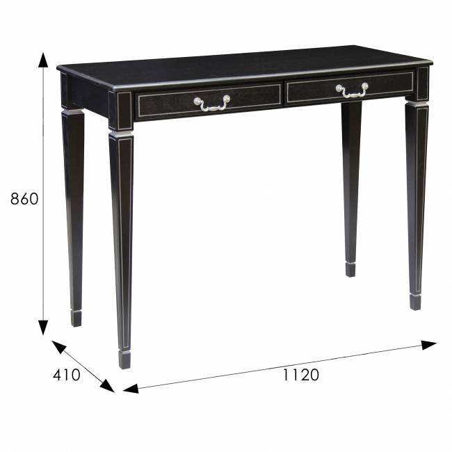 Консоль Васко В 91Н  венге/серебро