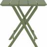 Стол пластиковый складной Helen Folding Table 60 оливковый 600х600х740 мм
