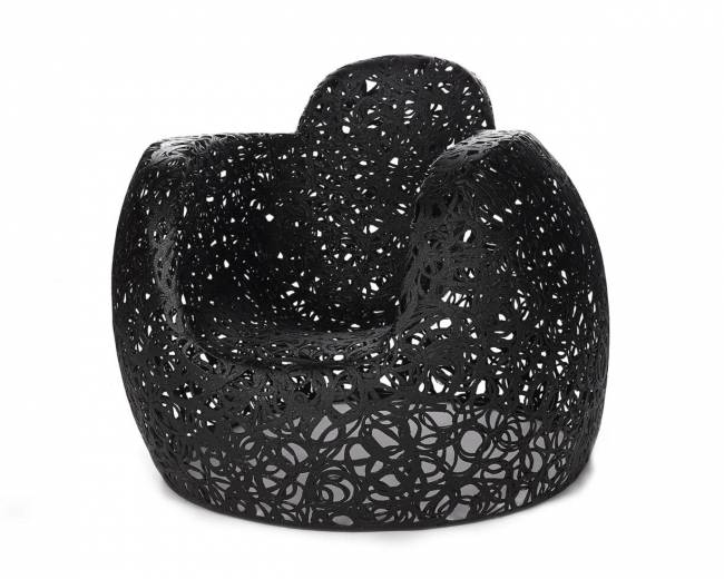 Базальтовое кресло "Stellar Chair", Черное