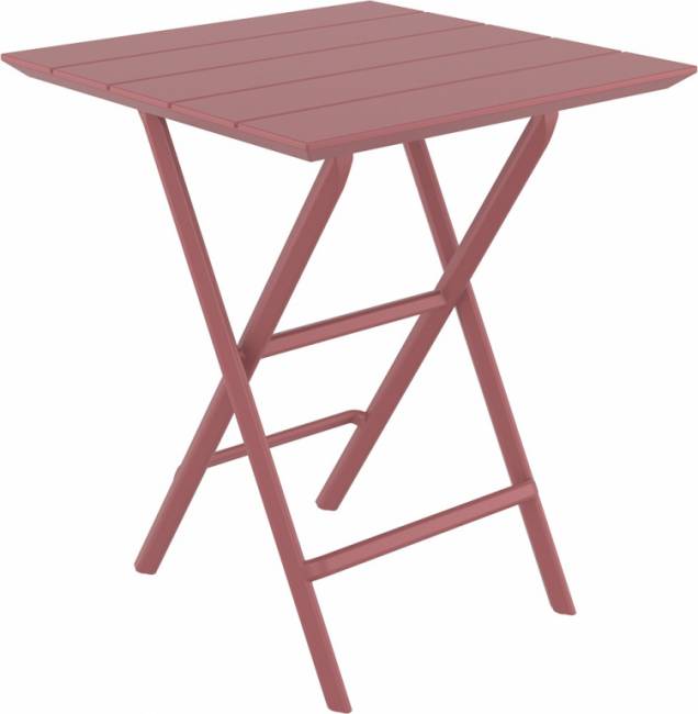 Стол пластиковый складной Helen Folding Table 60 марсала 600х600х740 мм Стол пластиковый складной Helen Folding Table 60 марсала 600х600х740 мм