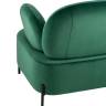 Кресло Кэнди с подлокотниками велюр зелёный