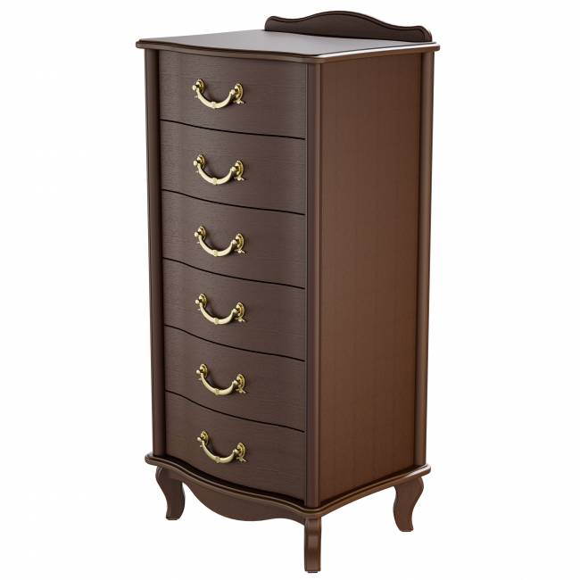 Комод Джульетта узкий 6 ящ., орех Л Комод Джульетта узкий 6 ящ., орех Л