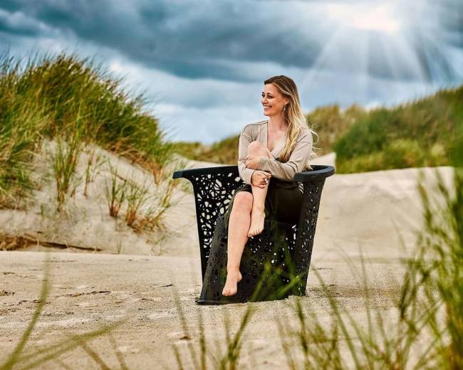 Базальтовое кресло "Race Chair", Черное Базальтовое кресло "Race Chair", Черное