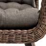 "Толедо" кресло плетеное с подушками, цвет коричневый
