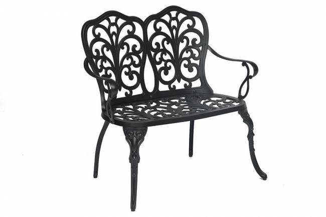 Скамья Secret de Maison Симфония/Symphonie сплав металла/алюминий, 95х56х92см, черный черный сплав металла/алюминий