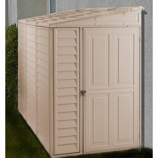 Пластиковый сарай SideMate 4x8 (ГхШ 2,4м х 1,2м)